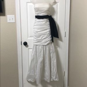 BCBG never worn white evening gown